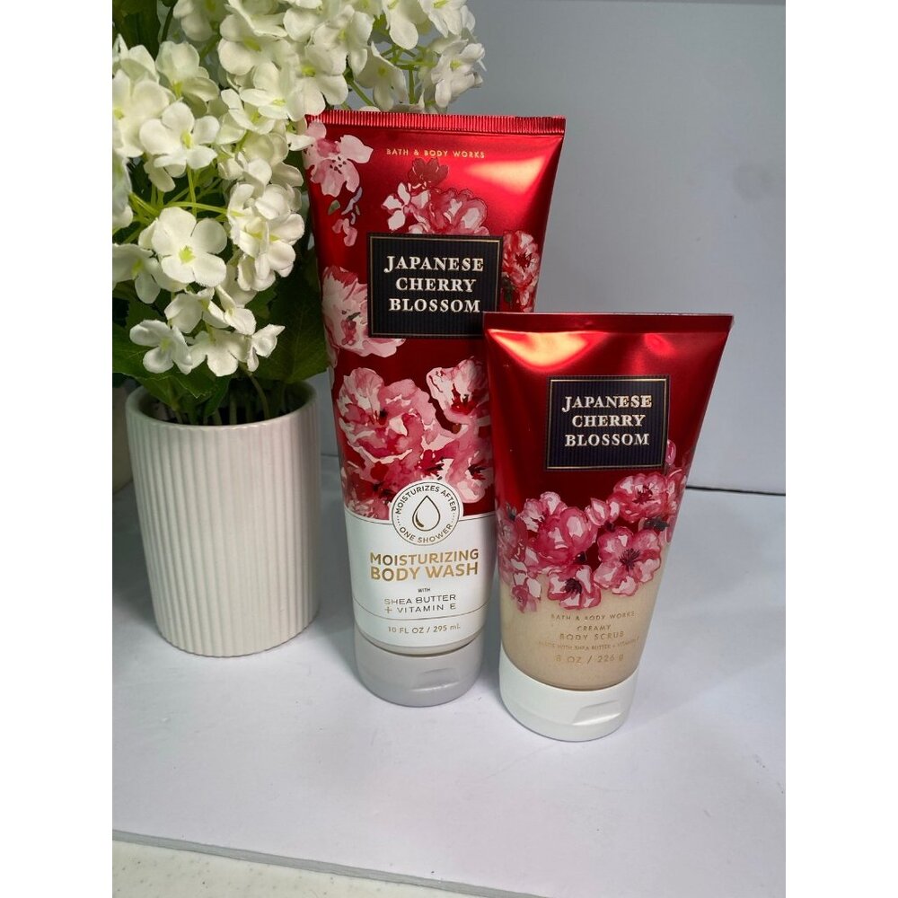 Bath & Body Works “Japanese Cherry Blossom” All New 2-Pc Body Care Set